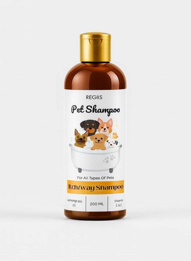 Regiis Pet Shampoo Set with Grooming Tools, Luxurious All-in-One Wash and Tick Control Formula, 200ml Bottles, Includes Deshedding Glove and Massage Brush(Pack of 5) - Image 2